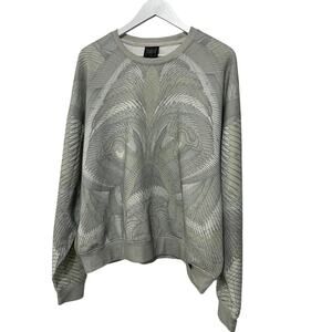 Grassroots California Wolf Graphic Pullover Sweatshirt Crew Green Men's Large